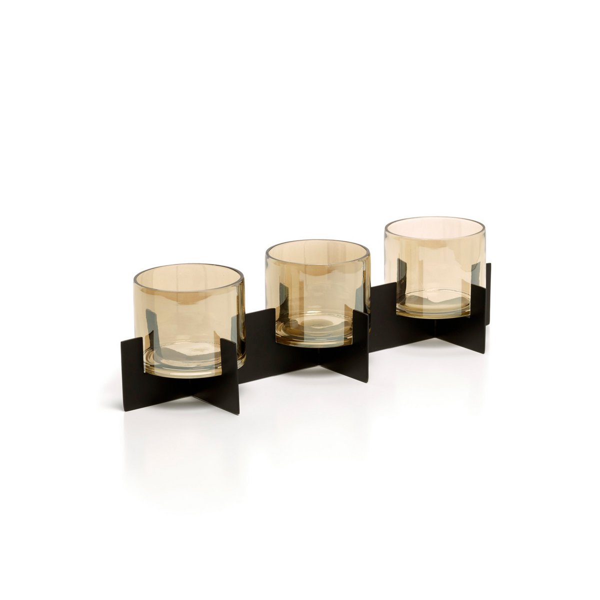 The Trio Noir Candle Holder - Black
