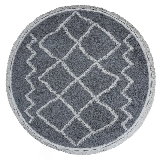 Rug Marrakesh Gray Round ø160 cm