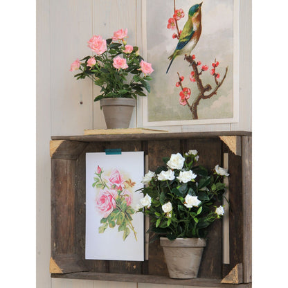 Artificial plant Rosebush White