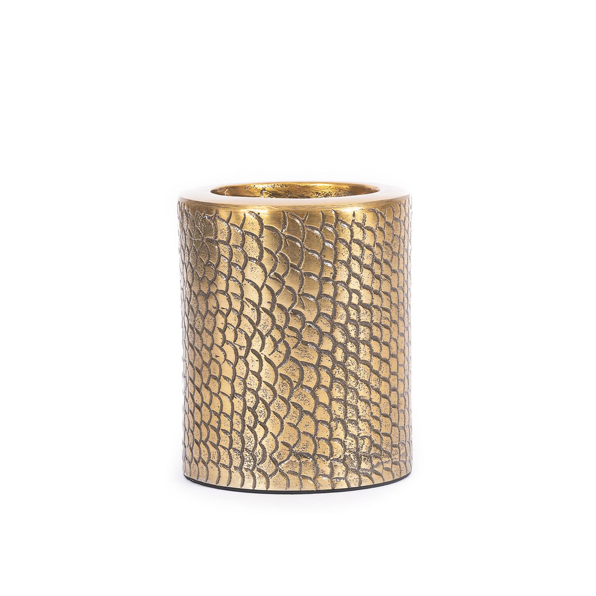 The Croco Candle Holder - Brass - L