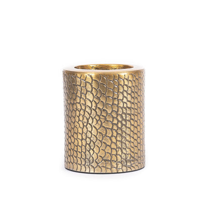 The Croco Candle Holder - Brass - L