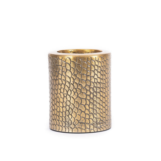 The Croco Candle Holder - Brass - L