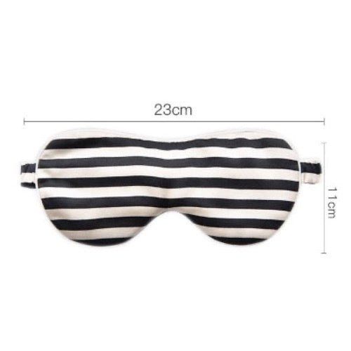 100% Silk Sleep Mask-Strips n Checkboard Patterns-Oversize