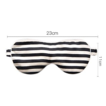 100% Silk Sleep Mask-Strips n Checkboard Patterns-Oversize