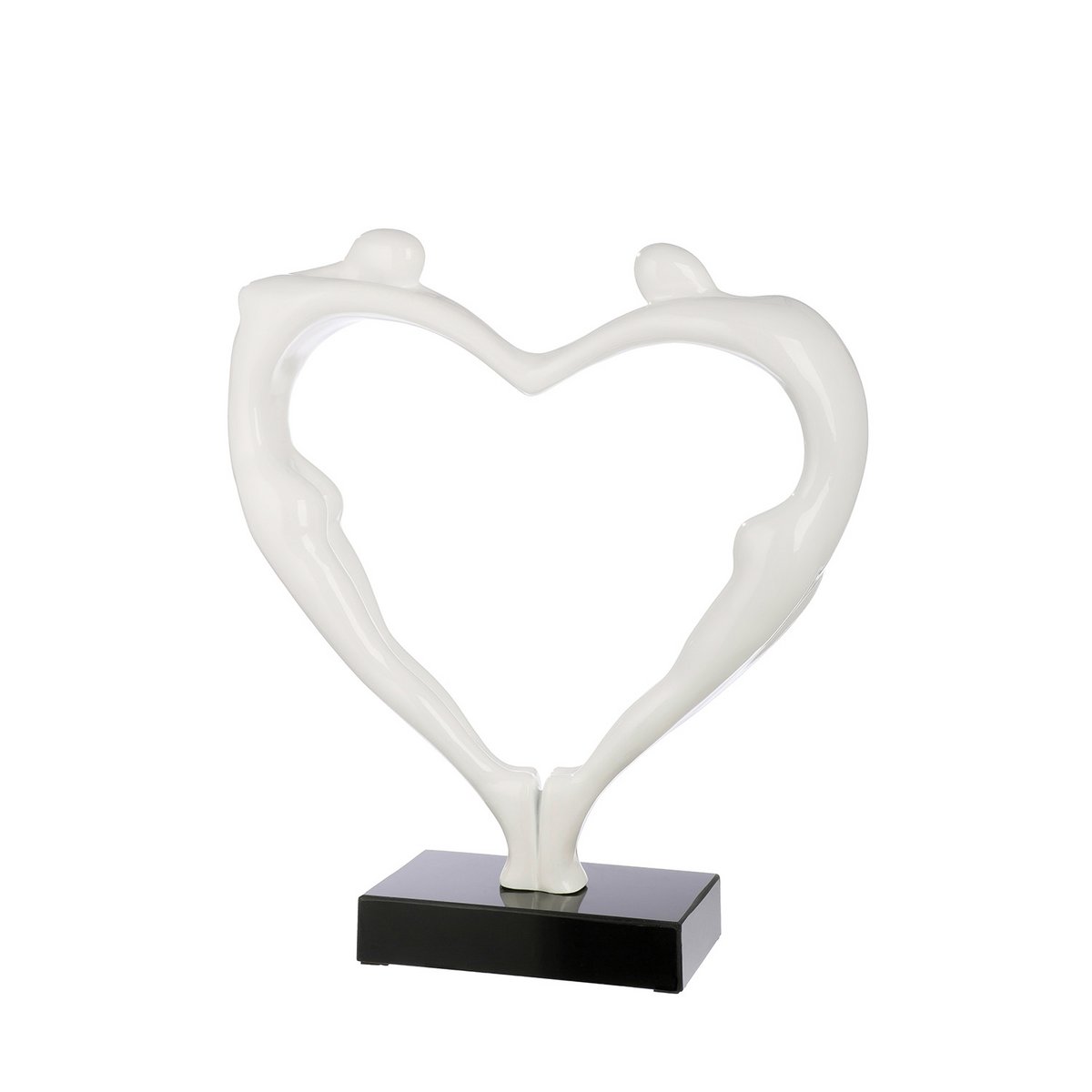 Sculpture heart pair of hearts H.55 cm