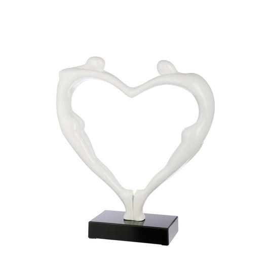 Sculpture heart pair of hearts H.55 cm