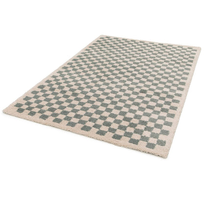 Tapis à poil haut doux et confortable CHECKERS