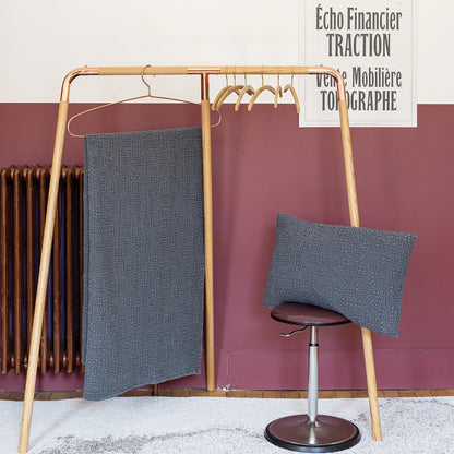 Jeté stonewashed Tana Cendre 240 x 260