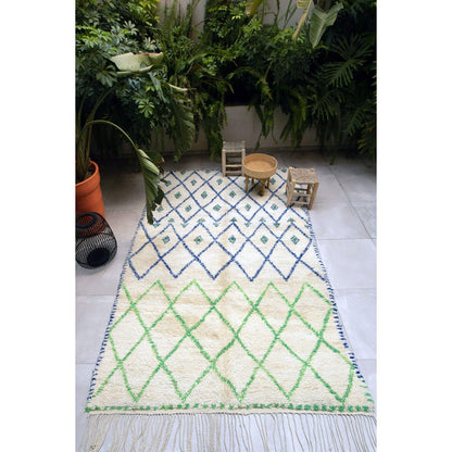 Authentic Moroccan Berber rug in Majorelle wool