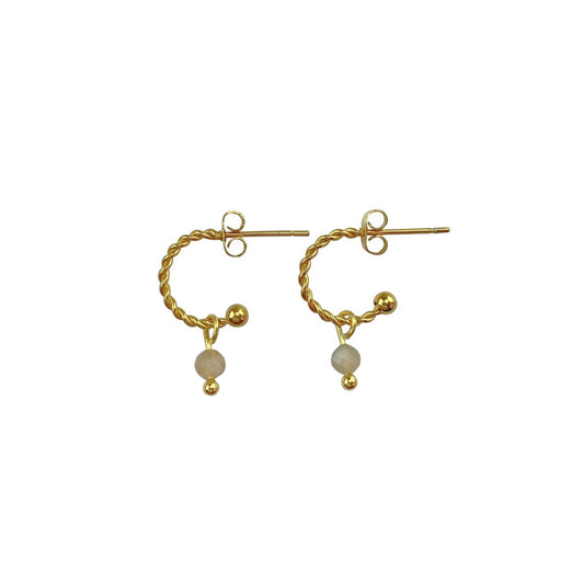 Earrings Sunstone - Gold