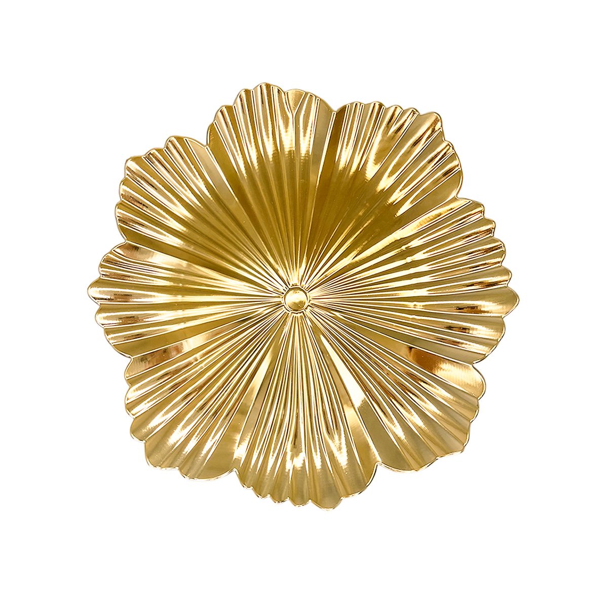 Gold flower-shaped trivet