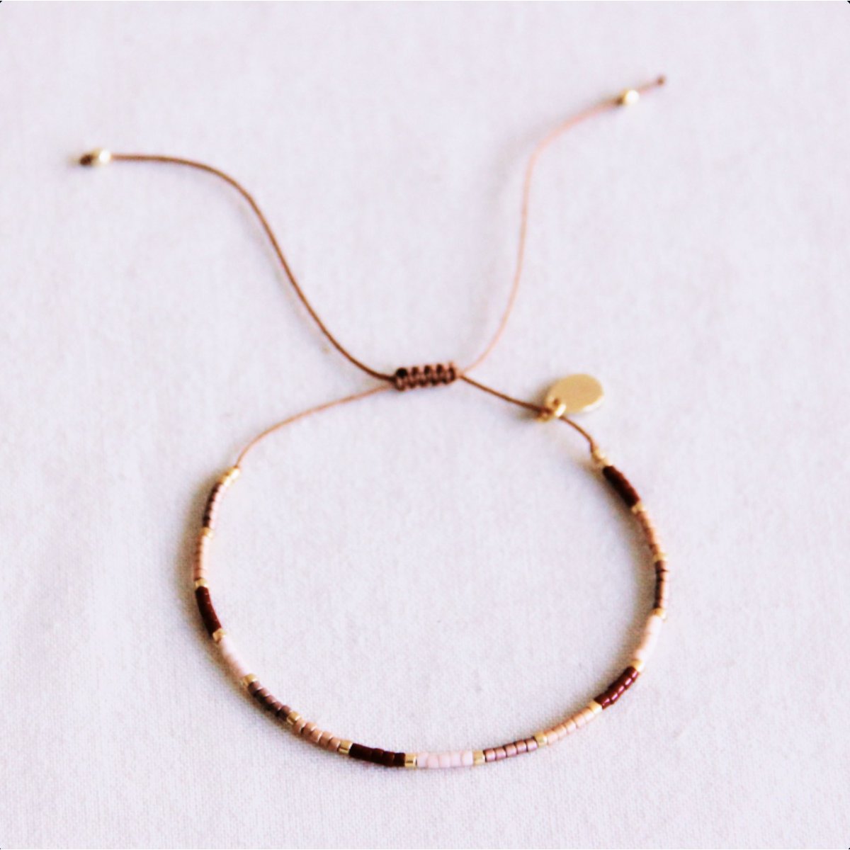 Miyuki bracelet - nude shades