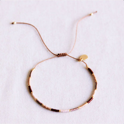 Miyuki bracelet - nude shades