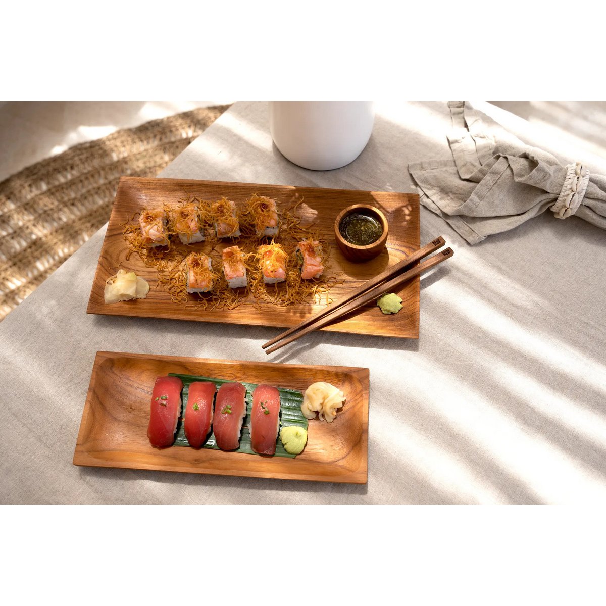 The Teak Root Sushi Plate - L