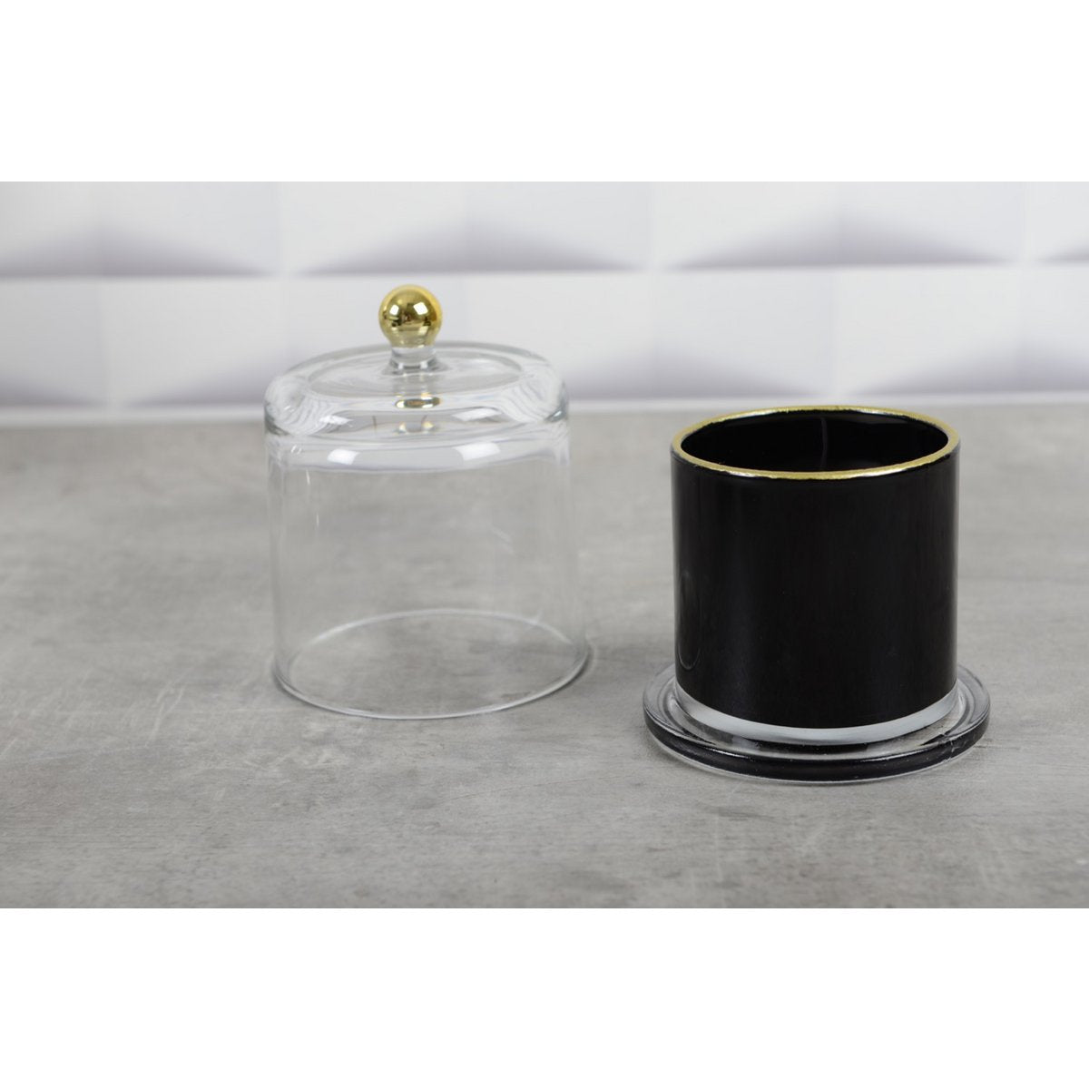 BLACK & GOLD BELL CANDLE TONKA PERFUME