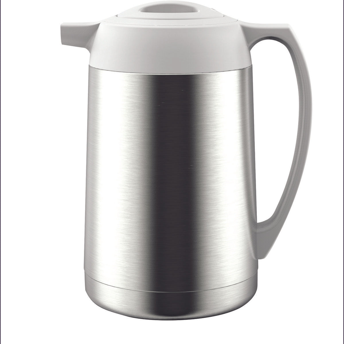 STAINLESS STEEL AND GRAY ISOTHERMAL COFFEE MAKER 1L