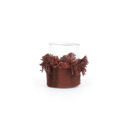 The Oh My Gee Candle Holder - Burgundy Velvet - M