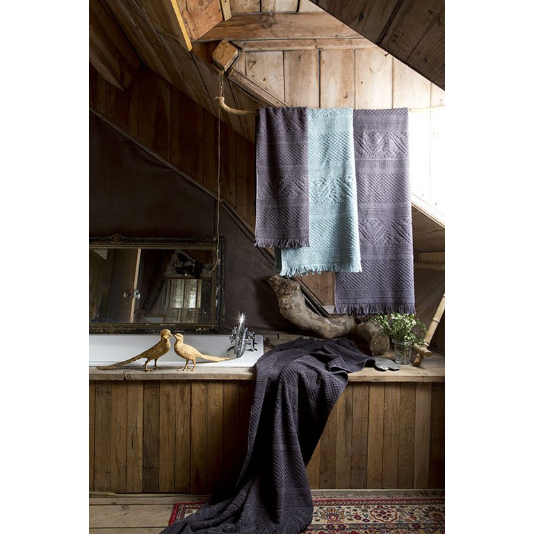 Zoe Carbon bath towel