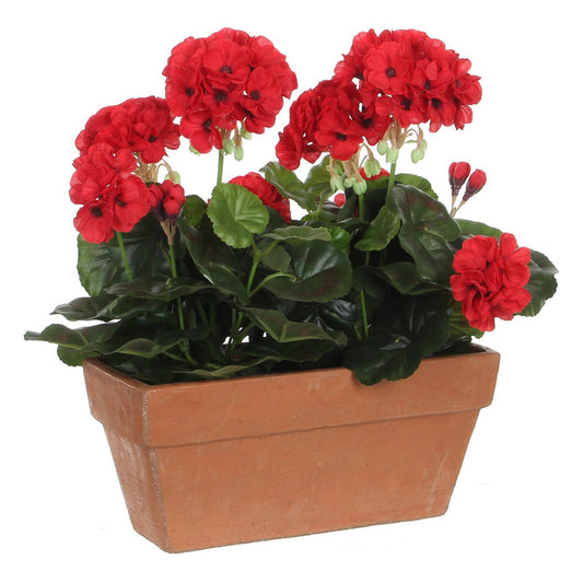 Artificial plant Geranium Red