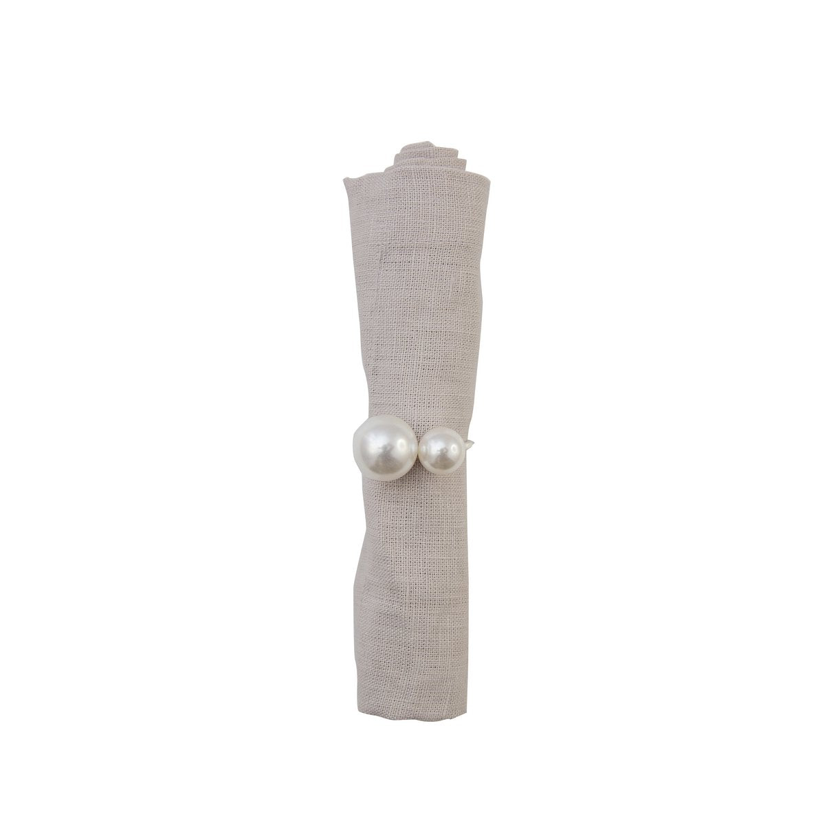 DOUBLE PEARL NAPKIN RING - SET OF 4