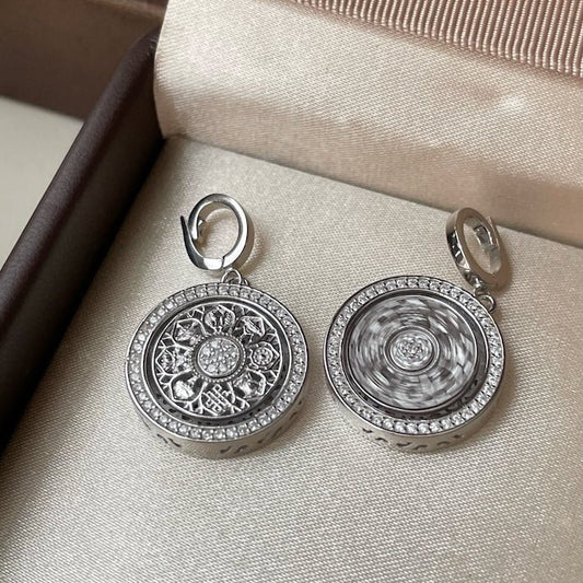 Vintage Compass Spinner Necklace n Ring Set