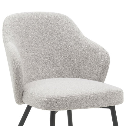 Dining room chair Kendra – Bouclé – Natural