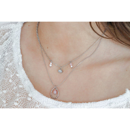 Kunzite Necklace - Silver