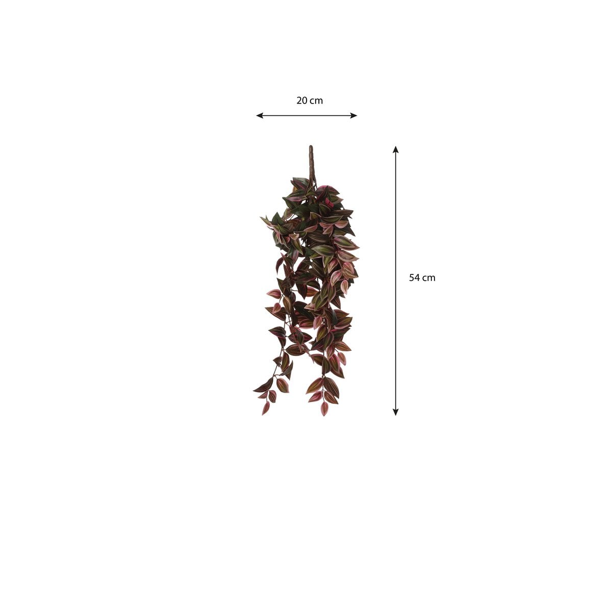 Artificial hanging plant Tradescantia Dark Red