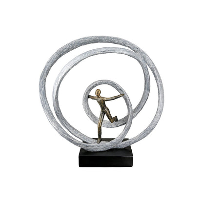 Sculpture round Liberation H.35 cm