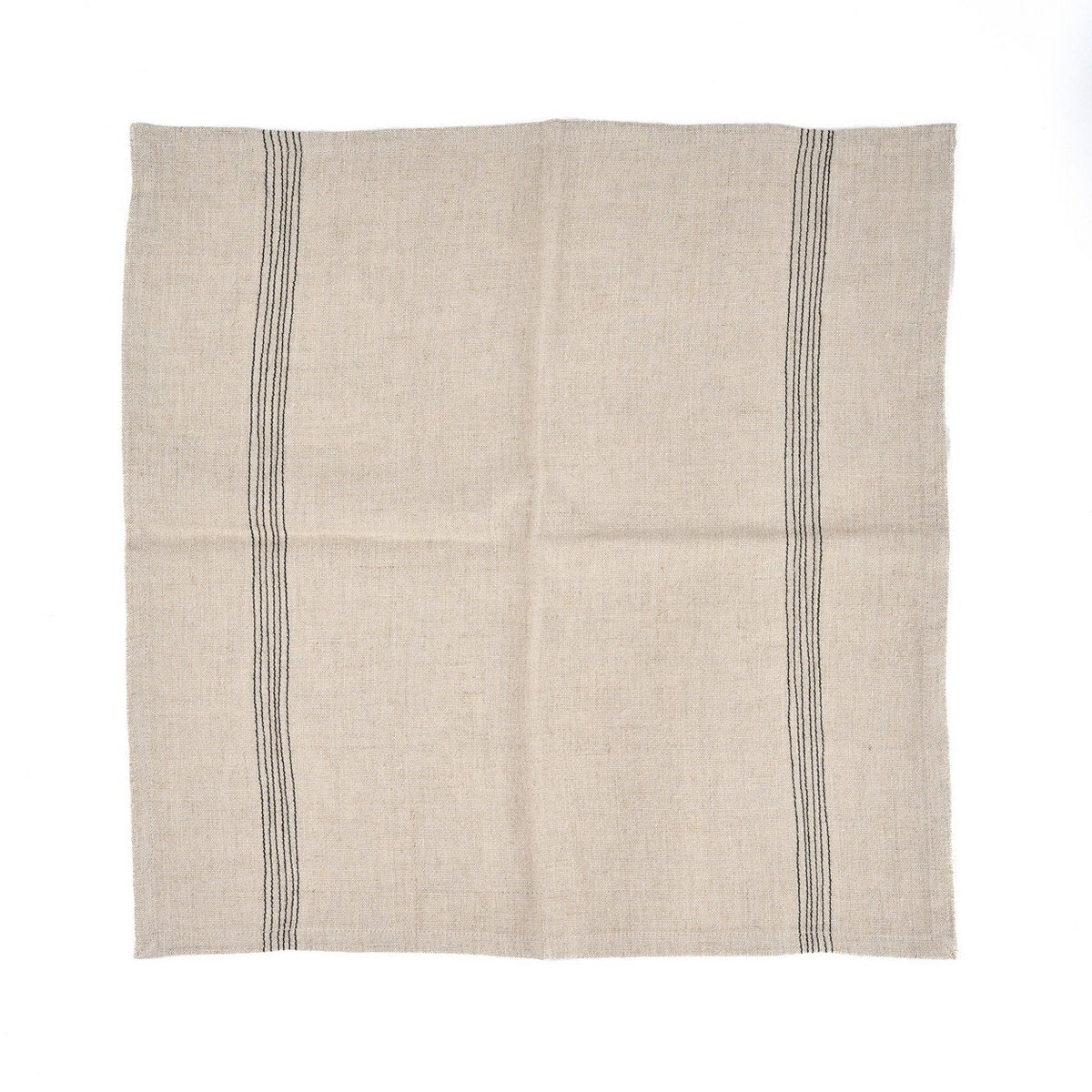 The Lint Biscuit Napkin - Natural Black - 45x45