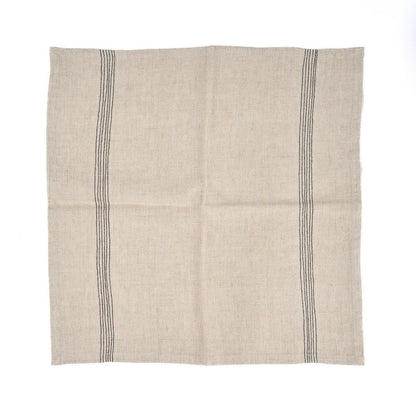 The Lint Biscuit Napkin - Natural Black - 45x45
