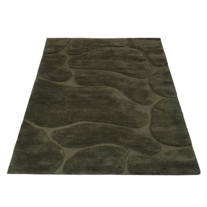 Superior Berber Rug Dark Green - 200 x 280 cm