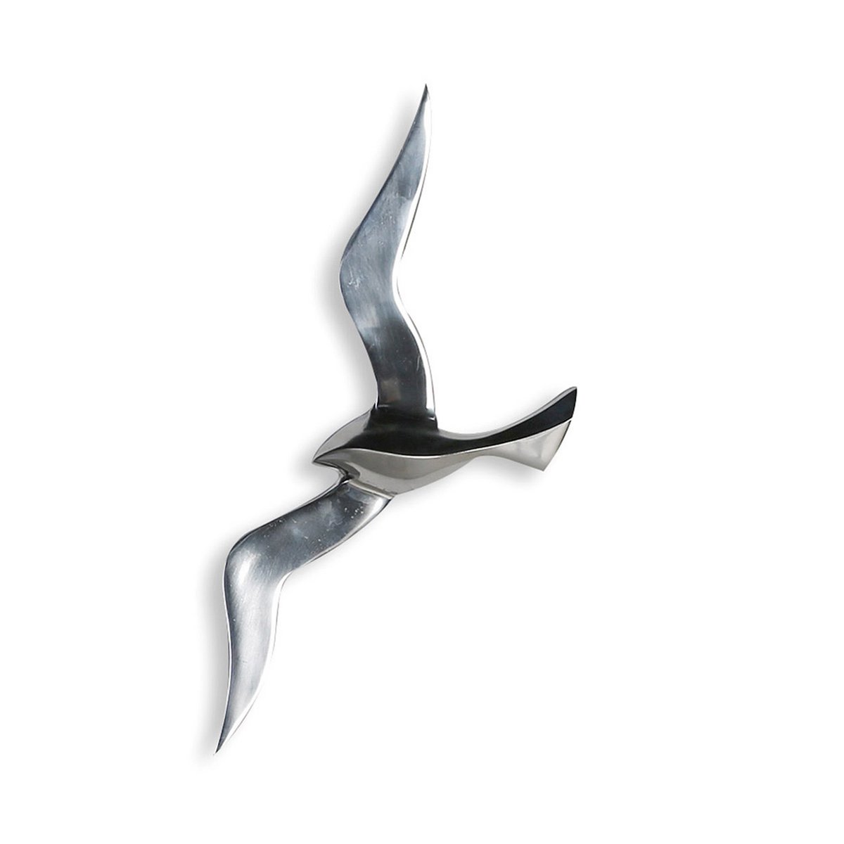 Wall object "Flying Bird" polished aluminum 48x19cm