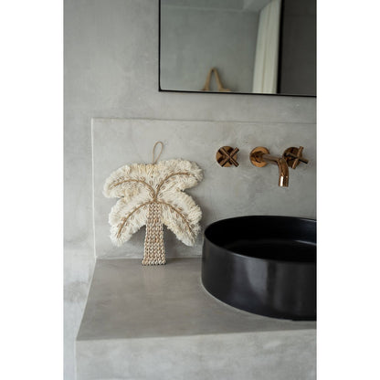 The Cotton Shell Palm Tree - White Natural