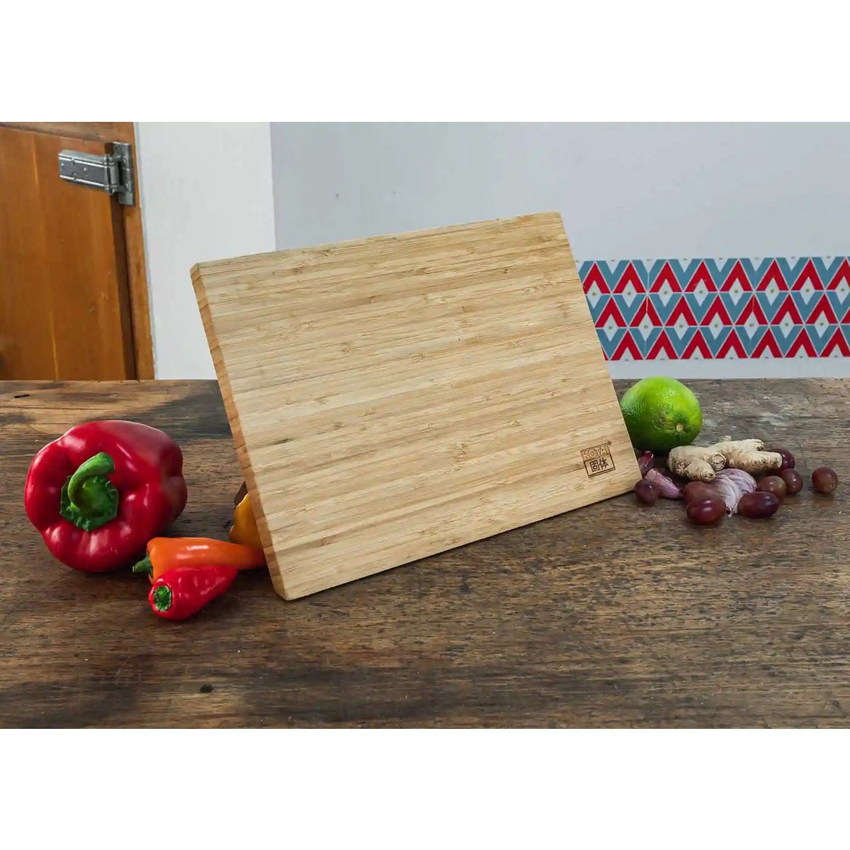 Kitchen Accessories - KOTAI magnetic bamboo knife holder (foldable) - 30 x 22 cm