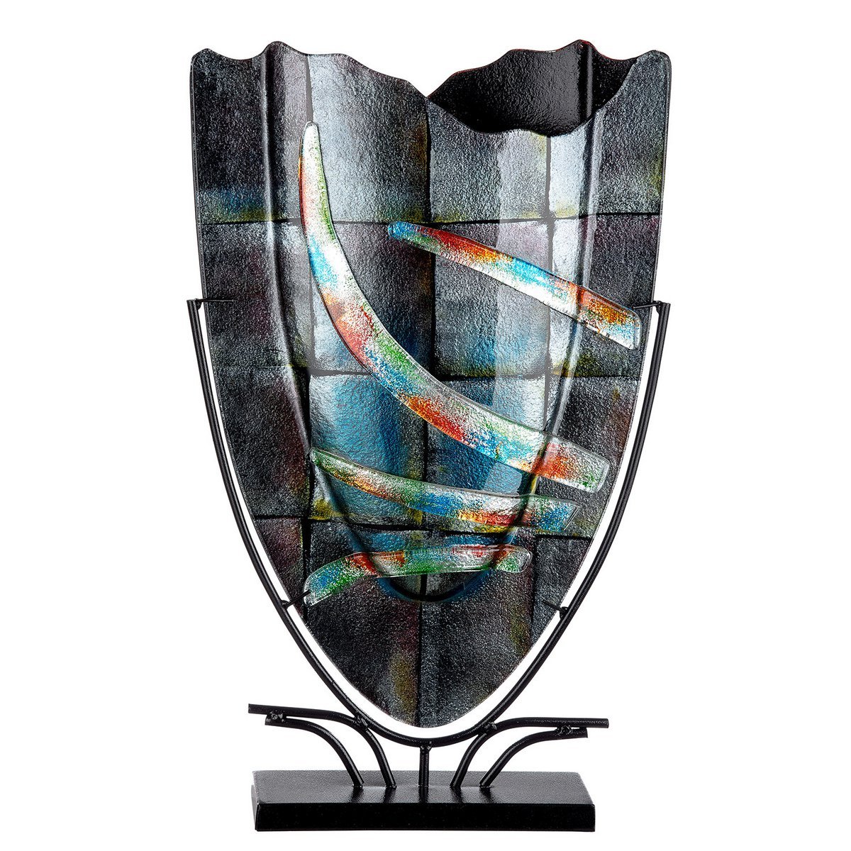 Glasart oval decorative vase "Varosia"