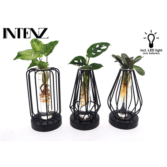 Mix in Turin Glass + LED - 3 pieces - Ø7cm - ↕20cm