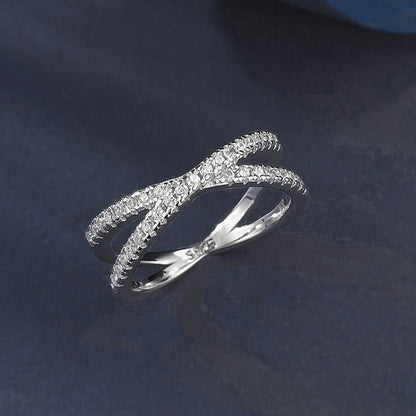 Dazzling Cross Moissanite Rings