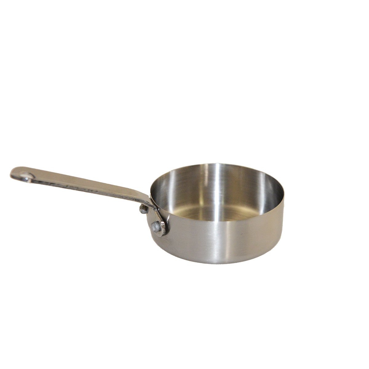 Mini matt round saucepan with long round 7x7x2.5cm