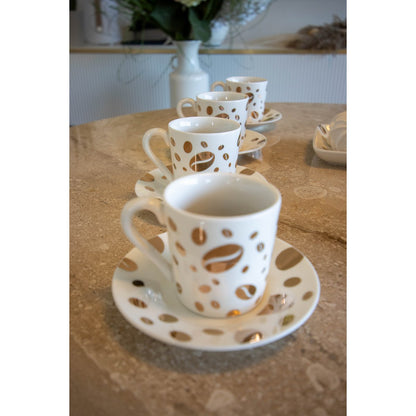 Coffee grain cups and sub -tasses - Lot of 4