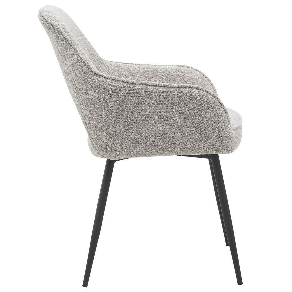 Dining room chair Gina – Bouclé – Natural