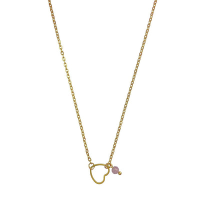 Necklace Heart Tourmaline - Gold