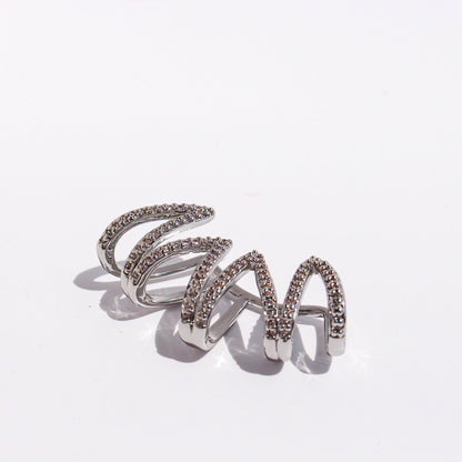 Dazzling Wrapped Line Ear Cuff-One piece