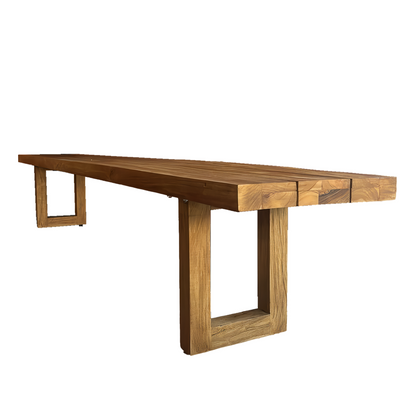 Bench With Square Foot - Natural - 280