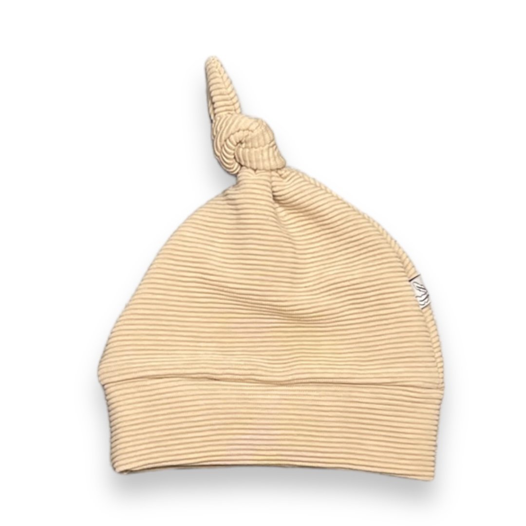 Button hat rib sand