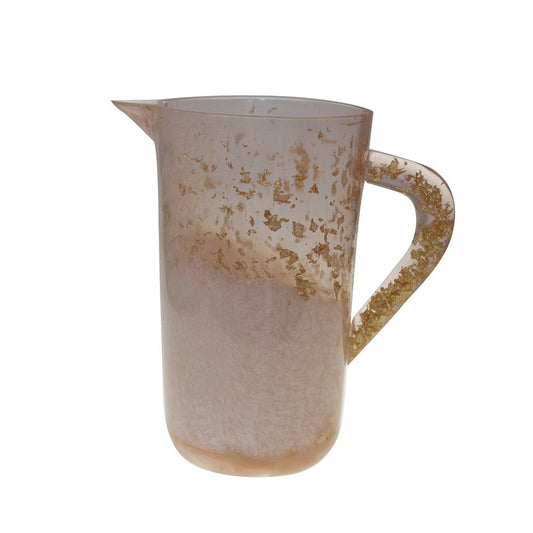 Résine glitter pitcher 12.5x12.5x21cm