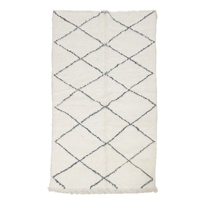 Pure wool Moroccan Berber rug 120 x 250 cm