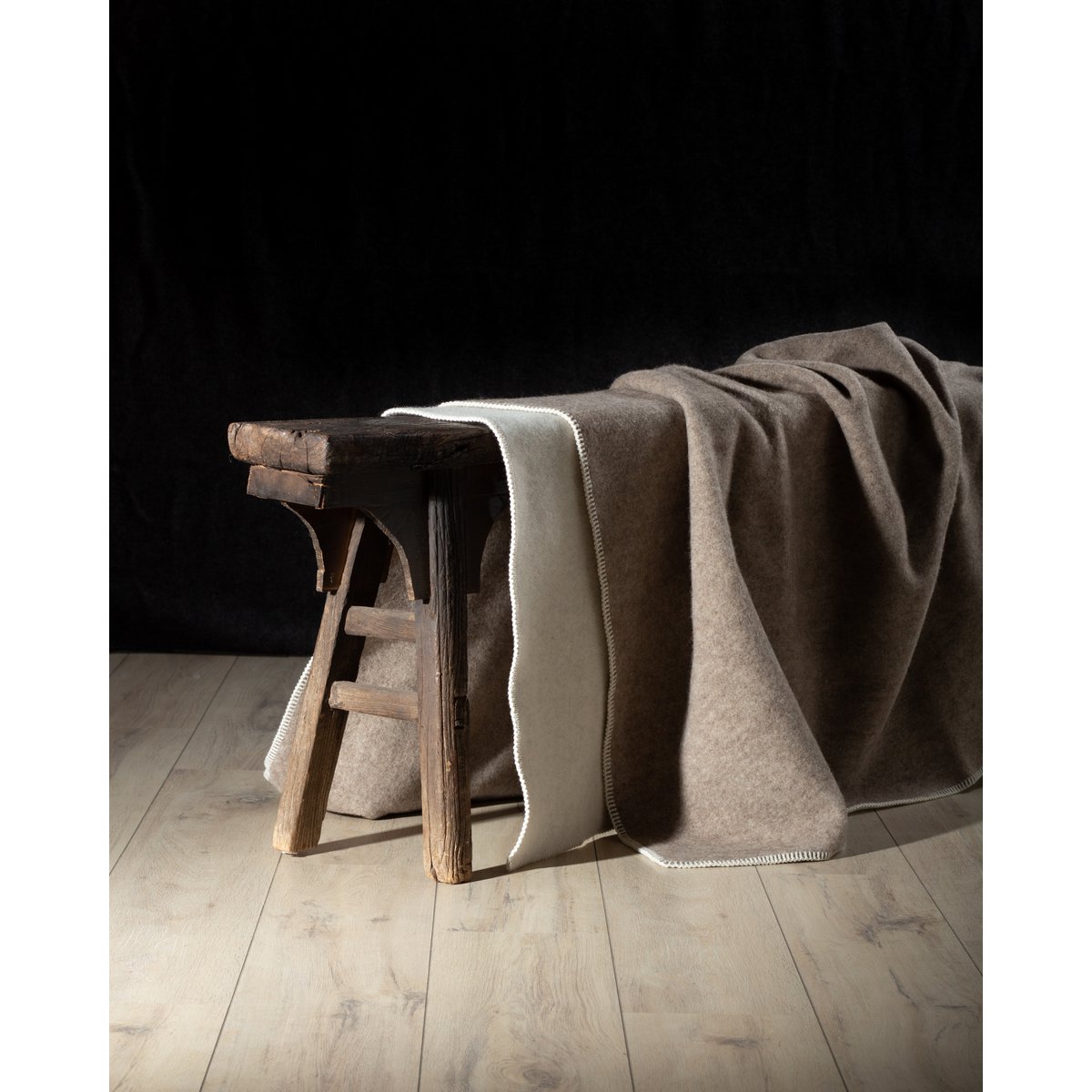 Woolen bed Blanket ECO FOSSIL