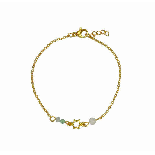 Bracelet Gemstones & Star - Gold