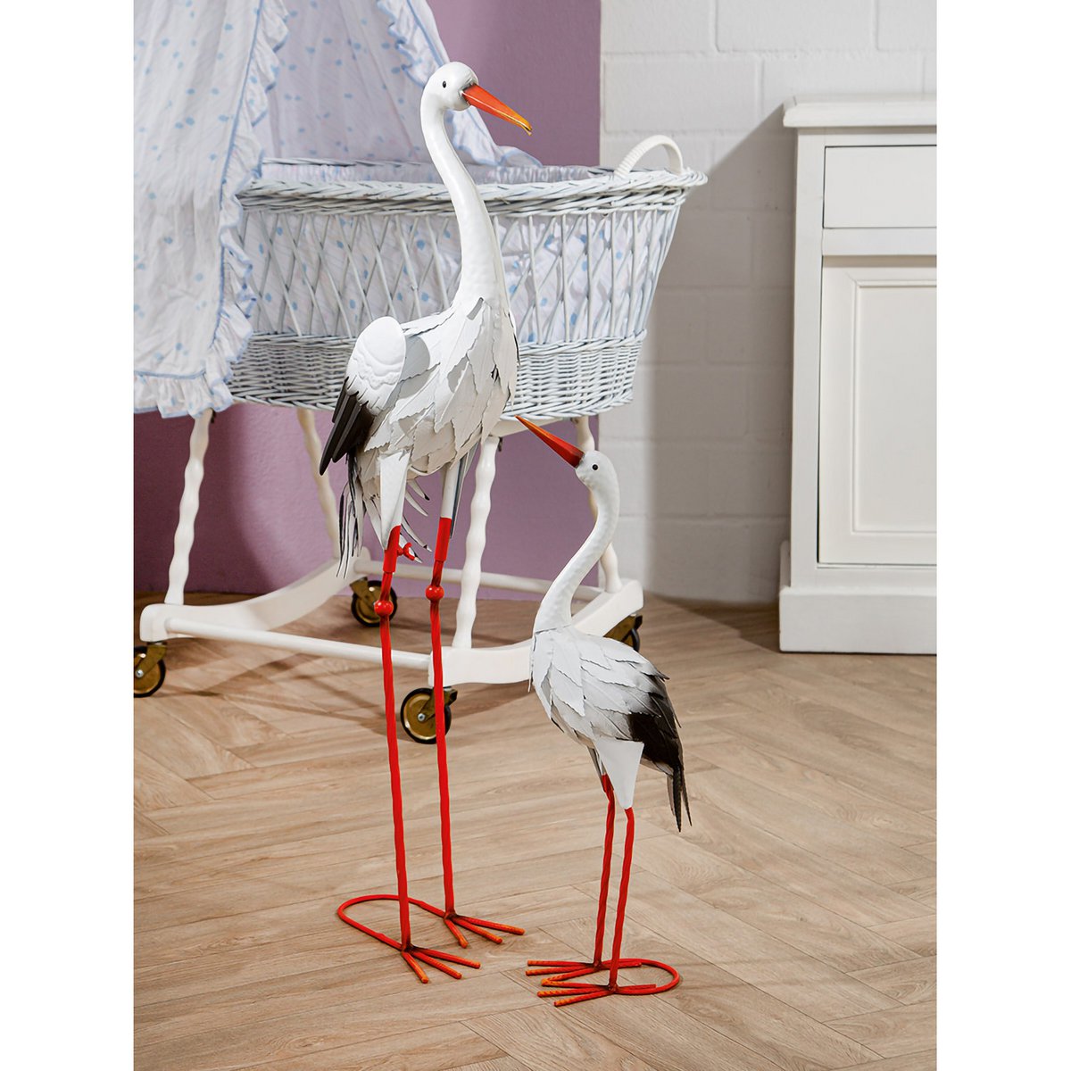 Figure stork H.58cm